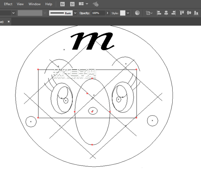 ai如何畫面包LOGO頭像