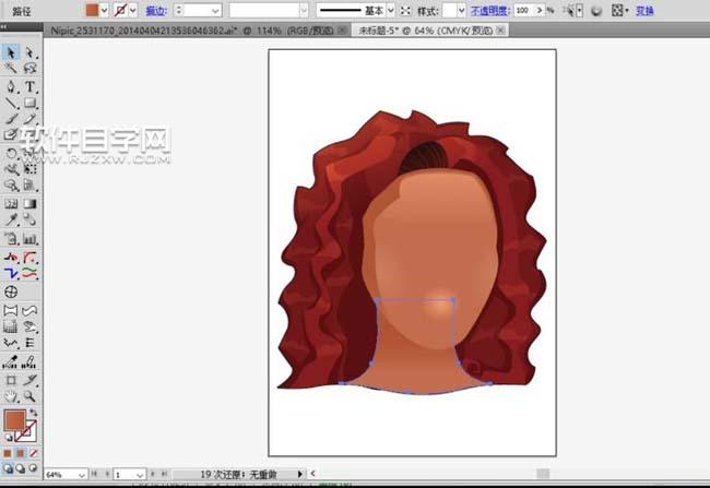 AI怎么畫紅發頭像