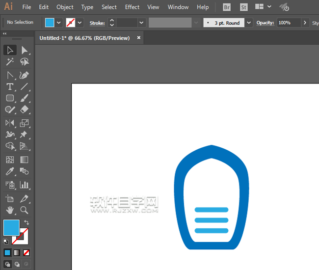ai怎么用對稱方法畫洗衣液瓶圖形