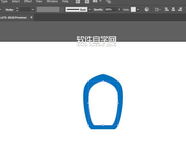 ai怎么用對稱方法畫洗衣液瓶圖形