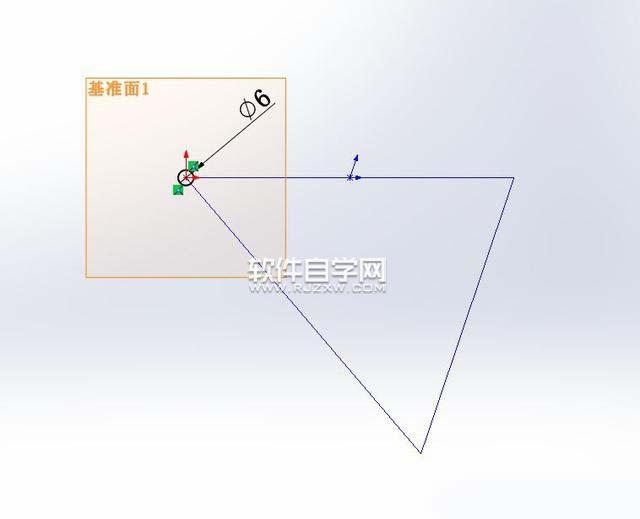 SolidWorks投影曲線與基準面鏡像畫圖