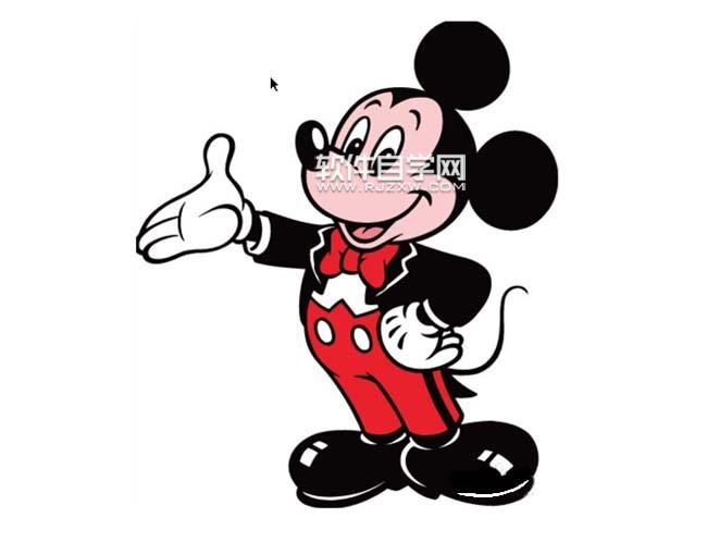 ai繪制米老鼠的步驟