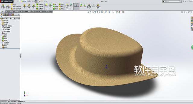 SolidWorks怎么設(shè)計(jì)帽子模型