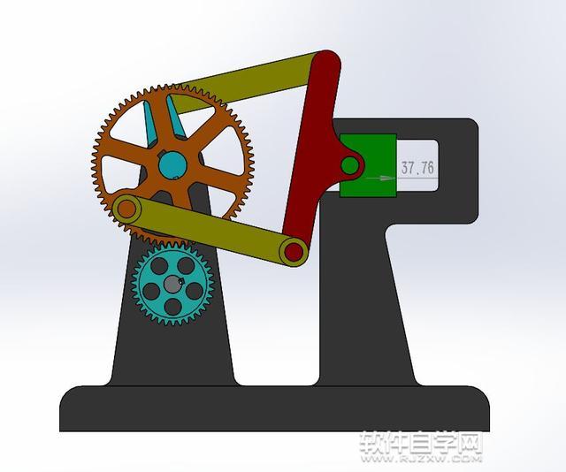 SolidWorks齒輪和連桿運動仿真教程