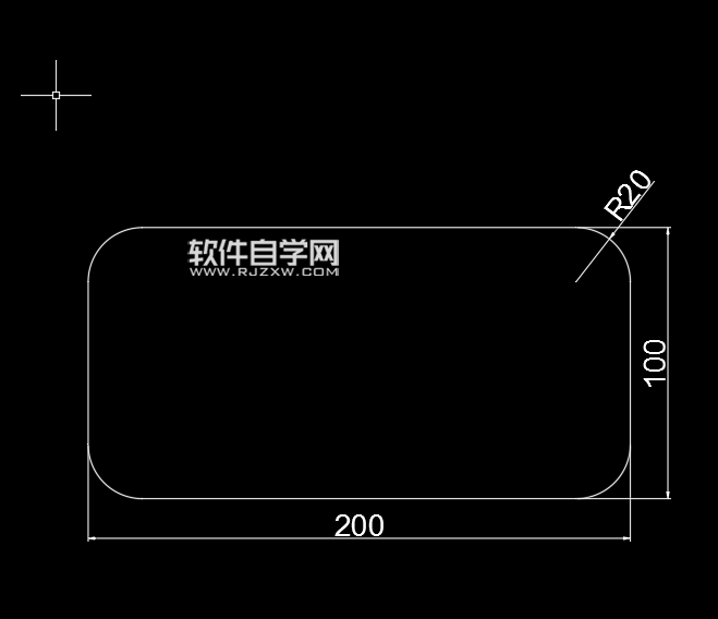 CAD2018圓角矩形怎么畫