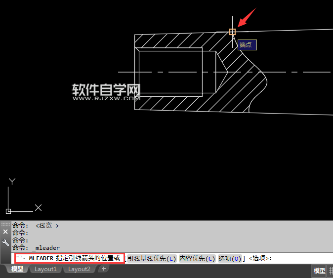 CAD怎么標注多重引線