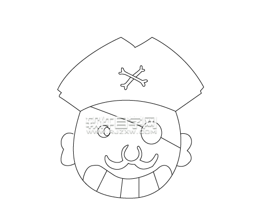 怎么用AI鋼筆工具畫海盜