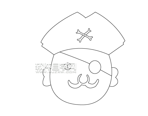 怎么用AI鋼筆工具畫海盜