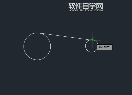 CAD怎么畫圓的切線