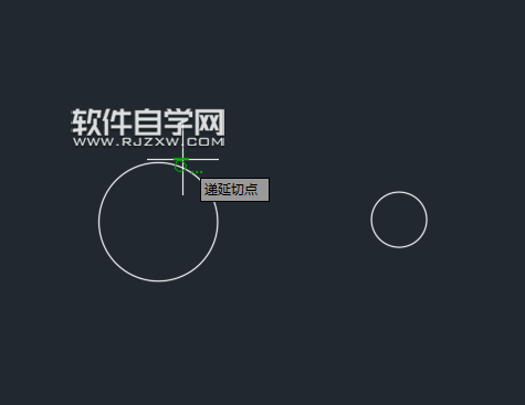 CAD怎么畫圓的切線