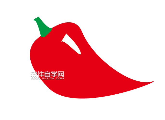 ai怎么畫紅色的辣椒