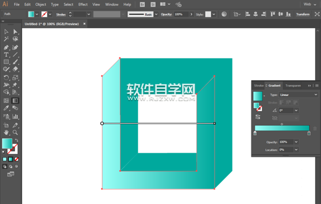 ai怎么畫循環(huán)正方形