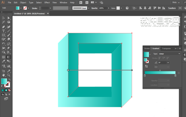 ai怎么畫循環(huán)正方形