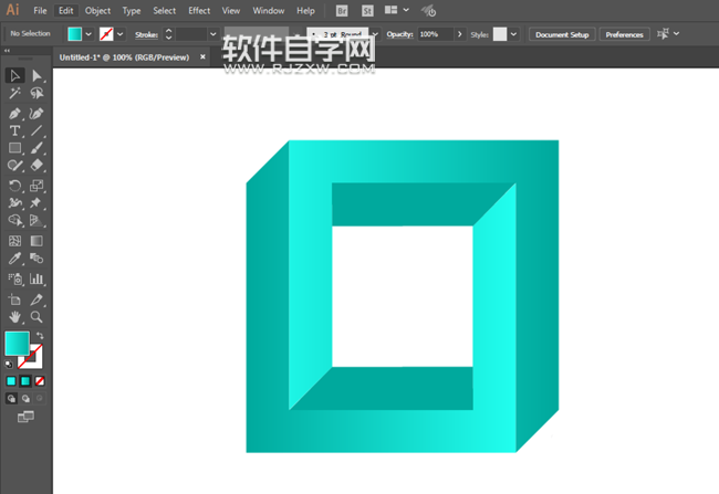 ai怎么畫循環(huán)正方形