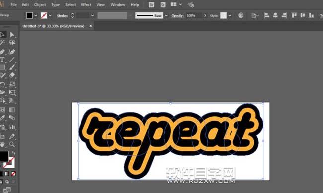 ai怎么給字體多層描邊