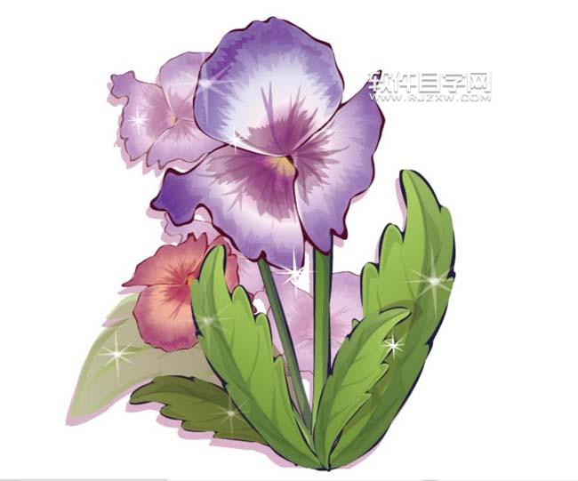 ai紫羅蘭怎么畫