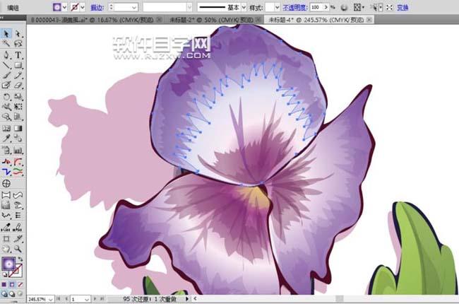 ai紫羅蘭怎么畫
