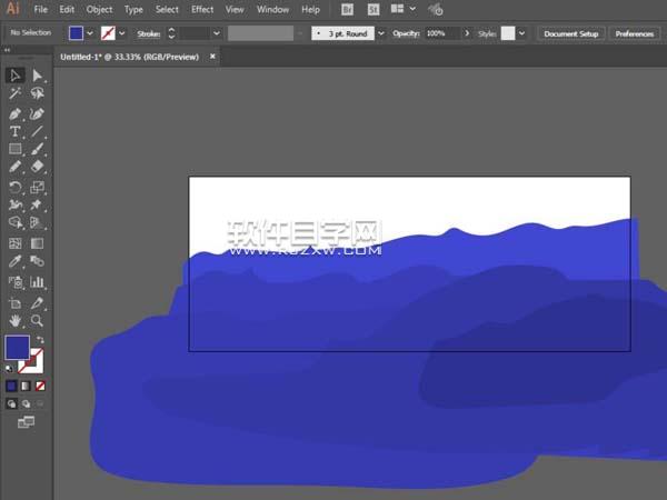 AI怎么設(shè)計(jì)夕陽(yáng)西下的插畫(huà)