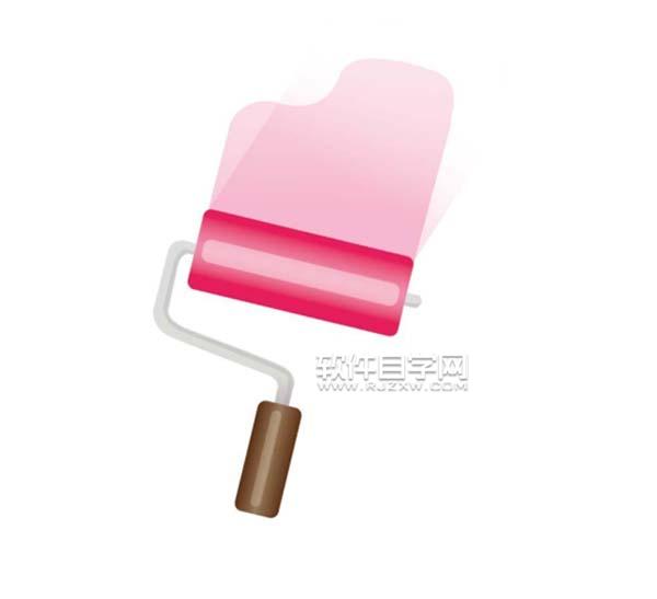 ai怎么設計滾桶刷漆效果