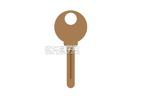 AI怎么畫一把鎖匙