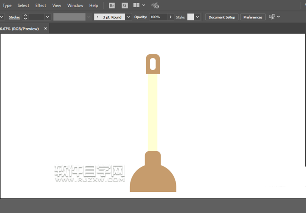 ai怎么畫(huà)馬桶塞