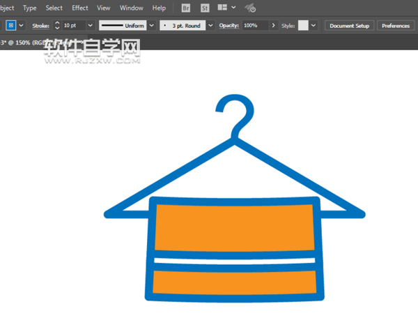 AI怎么畫掛著毛巾圖標