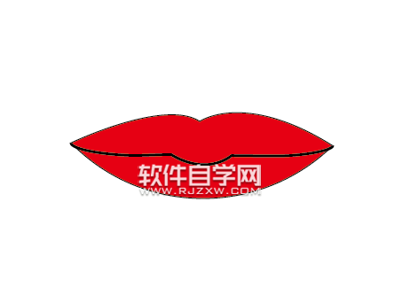 ai怎么畫大紅唇簡筆畫