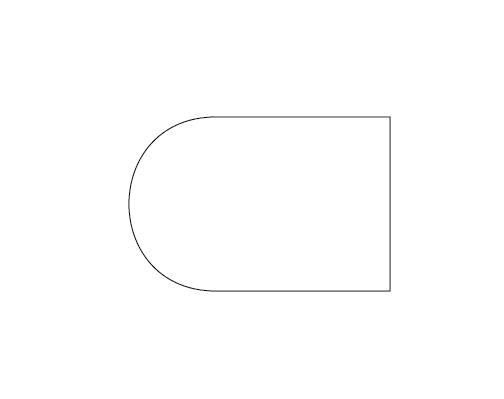 ai怎么把矩形右邊設置圓弧