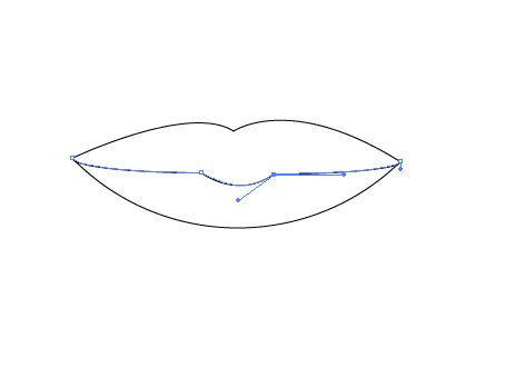 ai怎么畫大紅唇簡筆畫