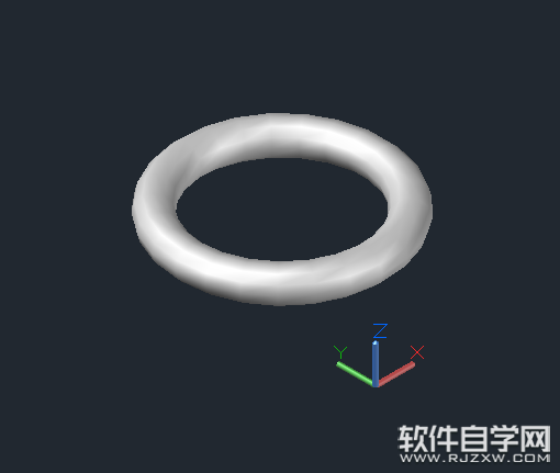 CAD2014怎么畫圓環體