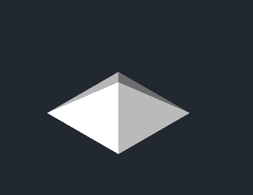 CAD2014怎么畫棱錐體