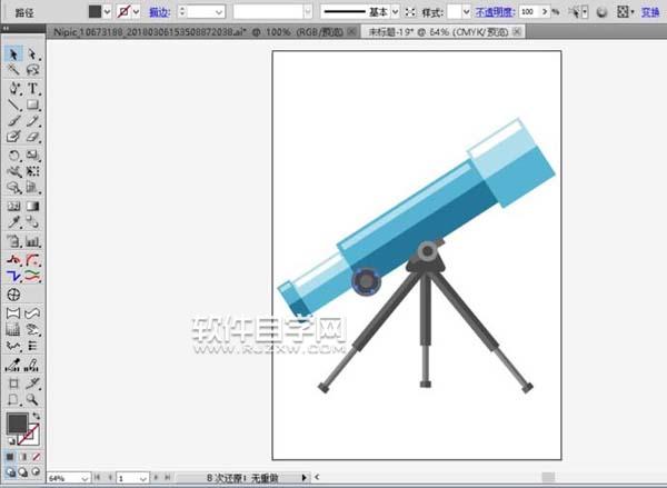 ai怎么畫天文望遠鏡