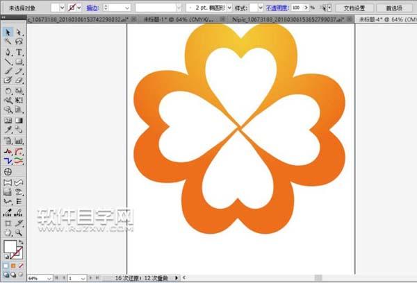 ai怎么畫(huà)心形夢(mèng)幻花朵