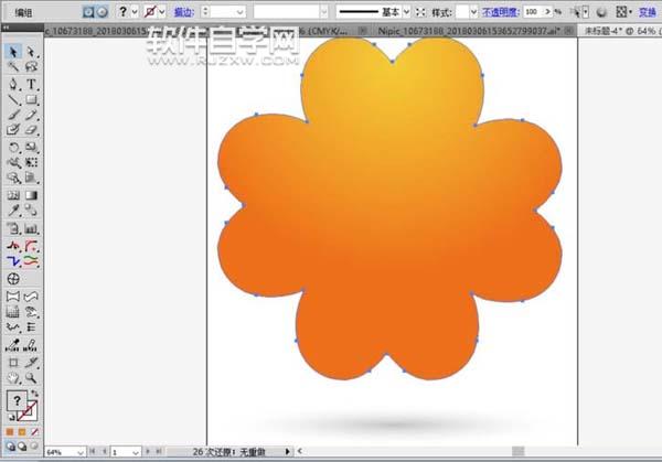 ai怎么畫(huà)心形夢(mèng)幻花朵