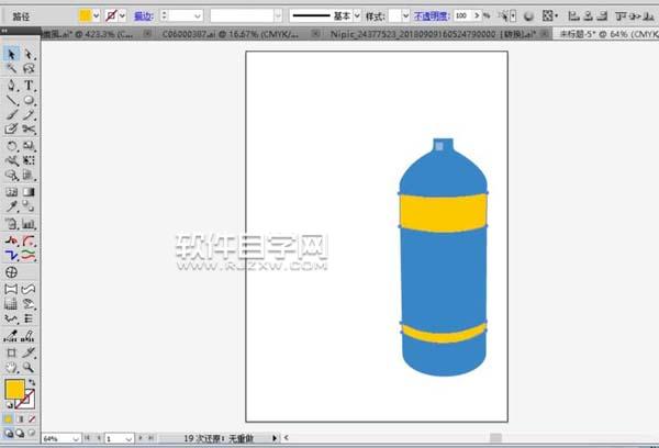 用ai畫滅火器效果圖