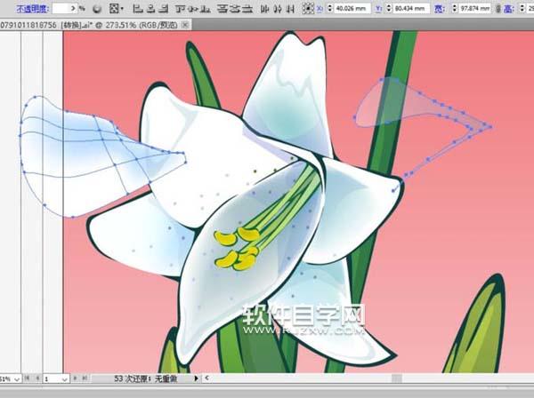 ai怎么畫百合花效果圖