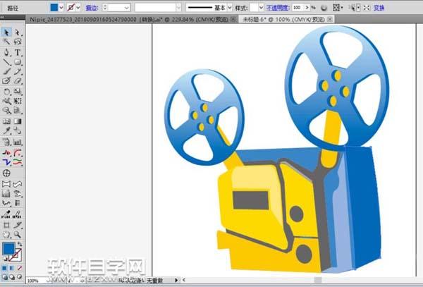 老式放映機怎么用AI設計