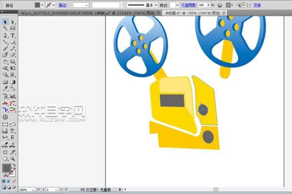 老式放映機怎么用AI設計