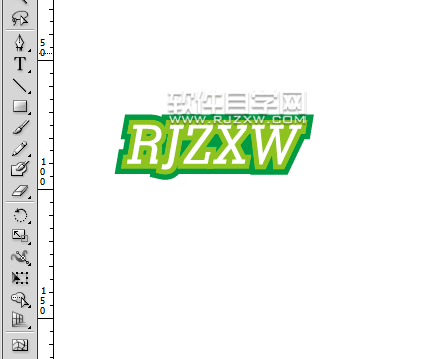 如何在Ai文字外加邊框