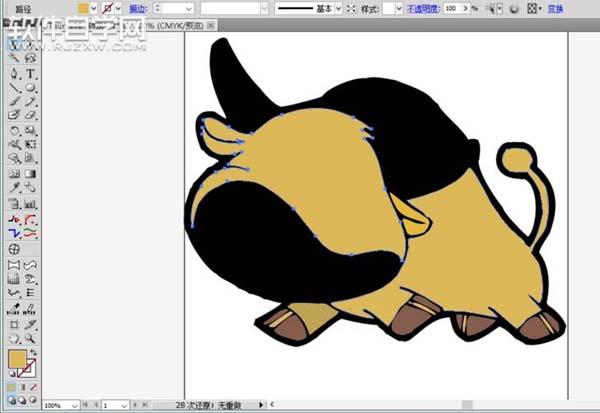 ai怎么畫金牛座圖案