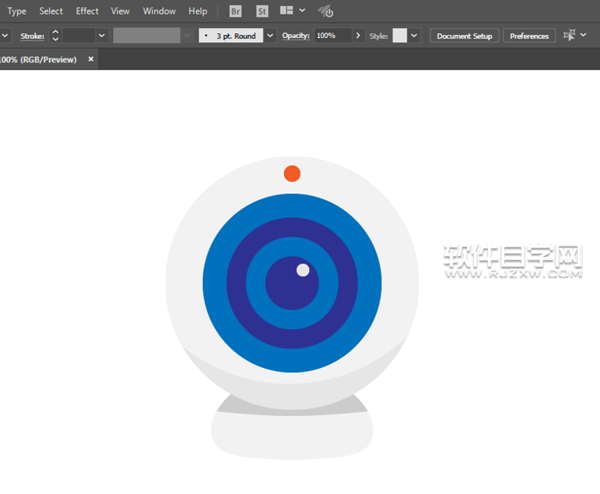 ai怎么畫攝像頭圖案