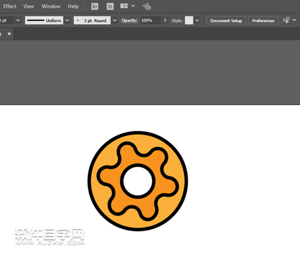 ai怎么畫甜甜圈圖案