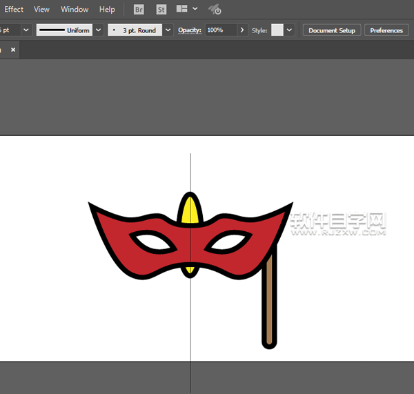 ai怎么畫舞會面具