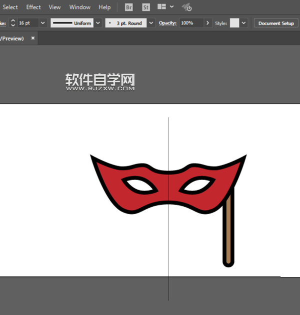ai怎么畫舞會面具