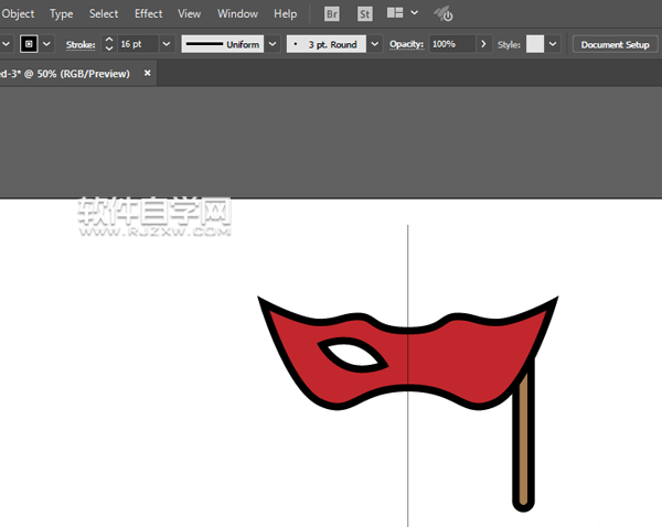 ai怎么畫舞會面具
