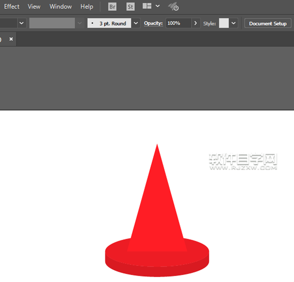 ai怎么畫交通錐