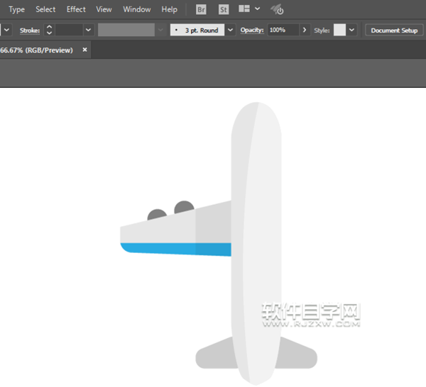 ai怎么畫飛機(jī)圖案