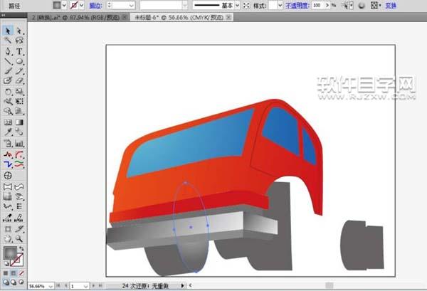 ai怎么畫消防車