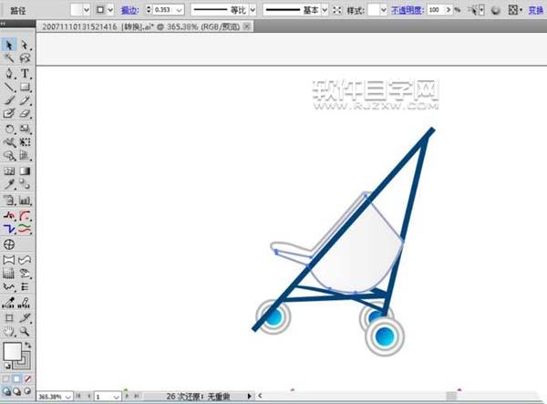 ai怎么畫嬰兒車