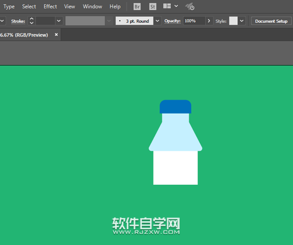 ai怎么畫礦泉水瓶